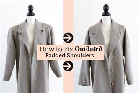 removing shoulder pads for vintage coats.